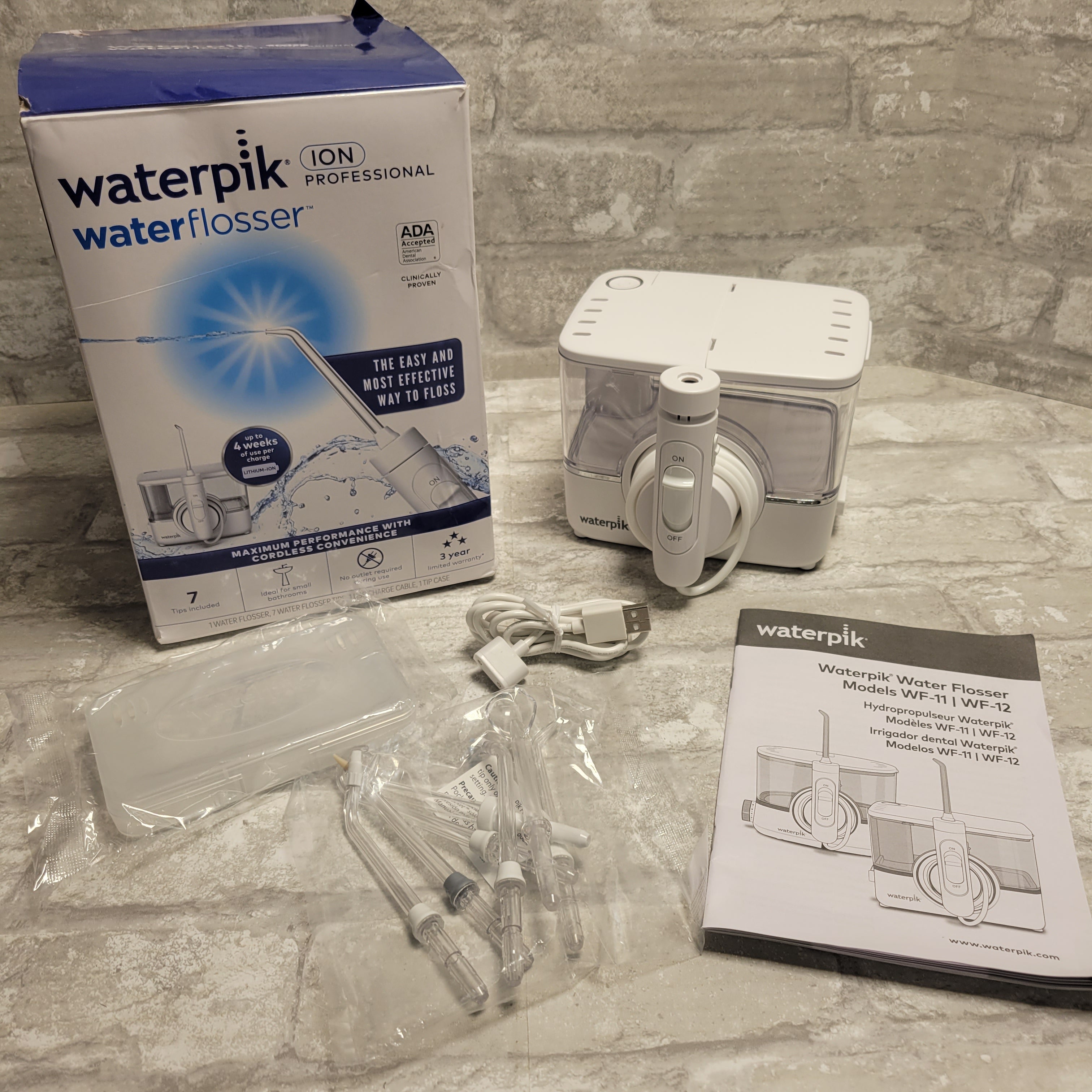 Waterpik ION Professional Cordless Water Flosser Teeth Cleaner (8051254198510)